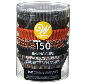 Wilton Orange and Black Halloween Design Baking Cups (Pack of 150)