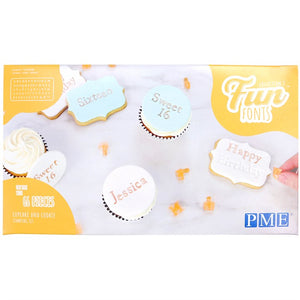 PME Fun Fonts-Cupcake and Cookie Stamping Set, Collection 2