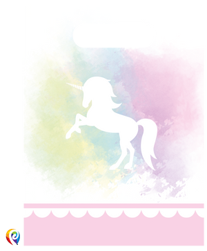 Believe in Unicorns Party Treat Bags - Plastic Party Loot Bags