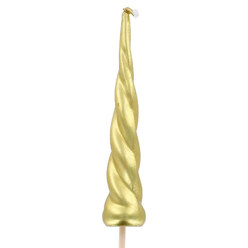 Gold Unicorn Horn Candle