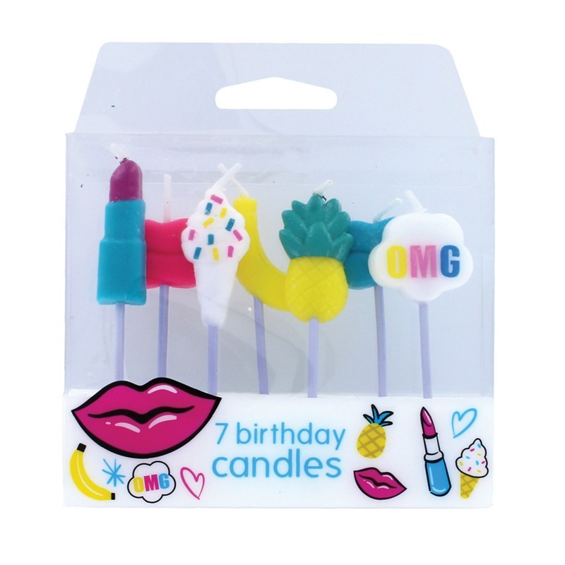 Tutti Frutti  Candles - Pack of 7