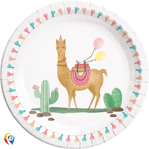 Llama Party Plates - 23cm Paper Plates