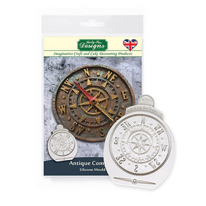 Katy Sue Antique Compass Clock Mould