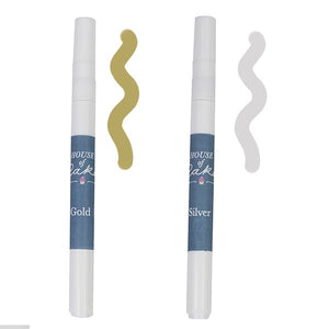 House of Cake Edible Pearl Pens - Gold & Silver 2 Pack