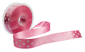 Polka Dot Cake Ribbon Pink