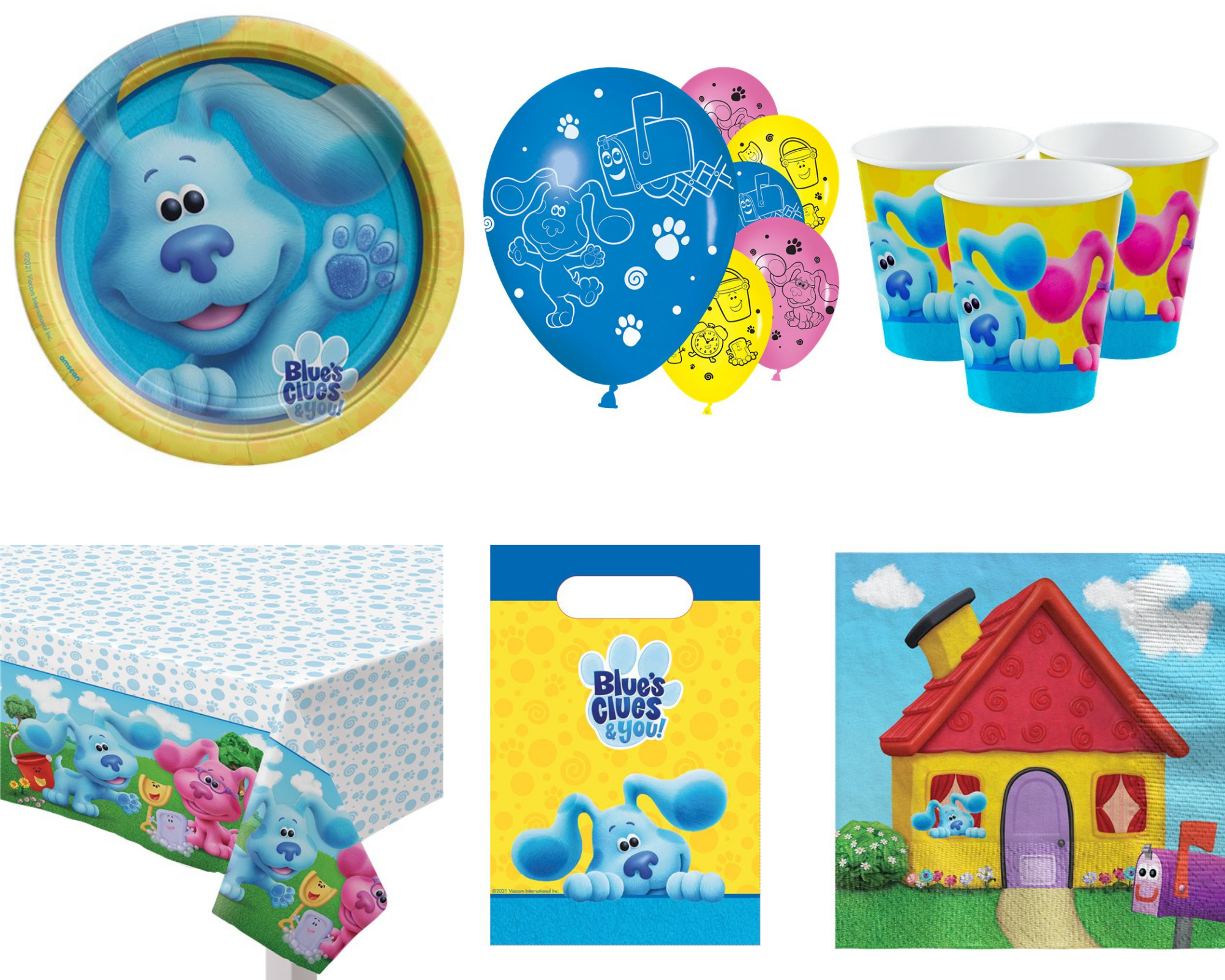 Stef Chef Party Blues Clues Deluxe Party Tableware Set