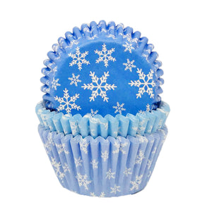 Snowflake Cupcake Cases in Rip-Top CDU