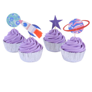 PME Out Of This World Space Theme Cupcake Set (24 CASES AND TOPPERS)