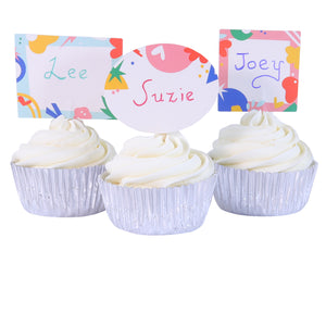 PME Write your Own Message Cupcake Set (24 CASES AND TOPPERS)