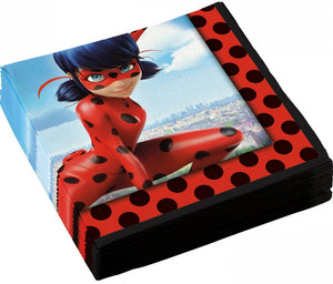 Miraculous Ladybug Paper Napkins 33cm x 33cm - 20 Pack