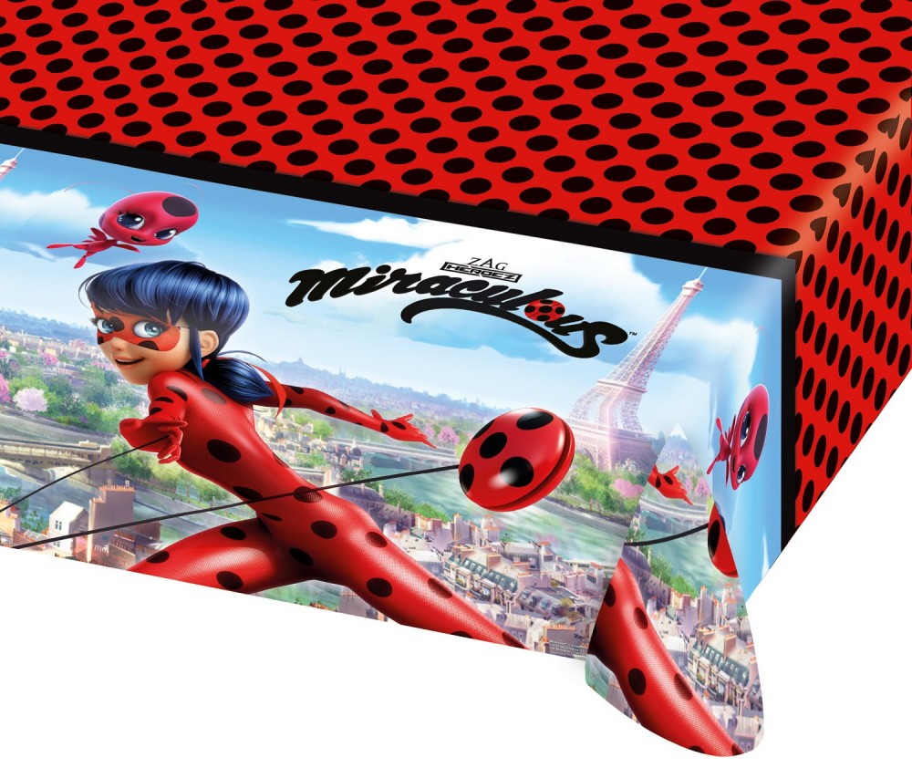 Miraculous Ladybug Tablecover - 1.80cm x 120cm