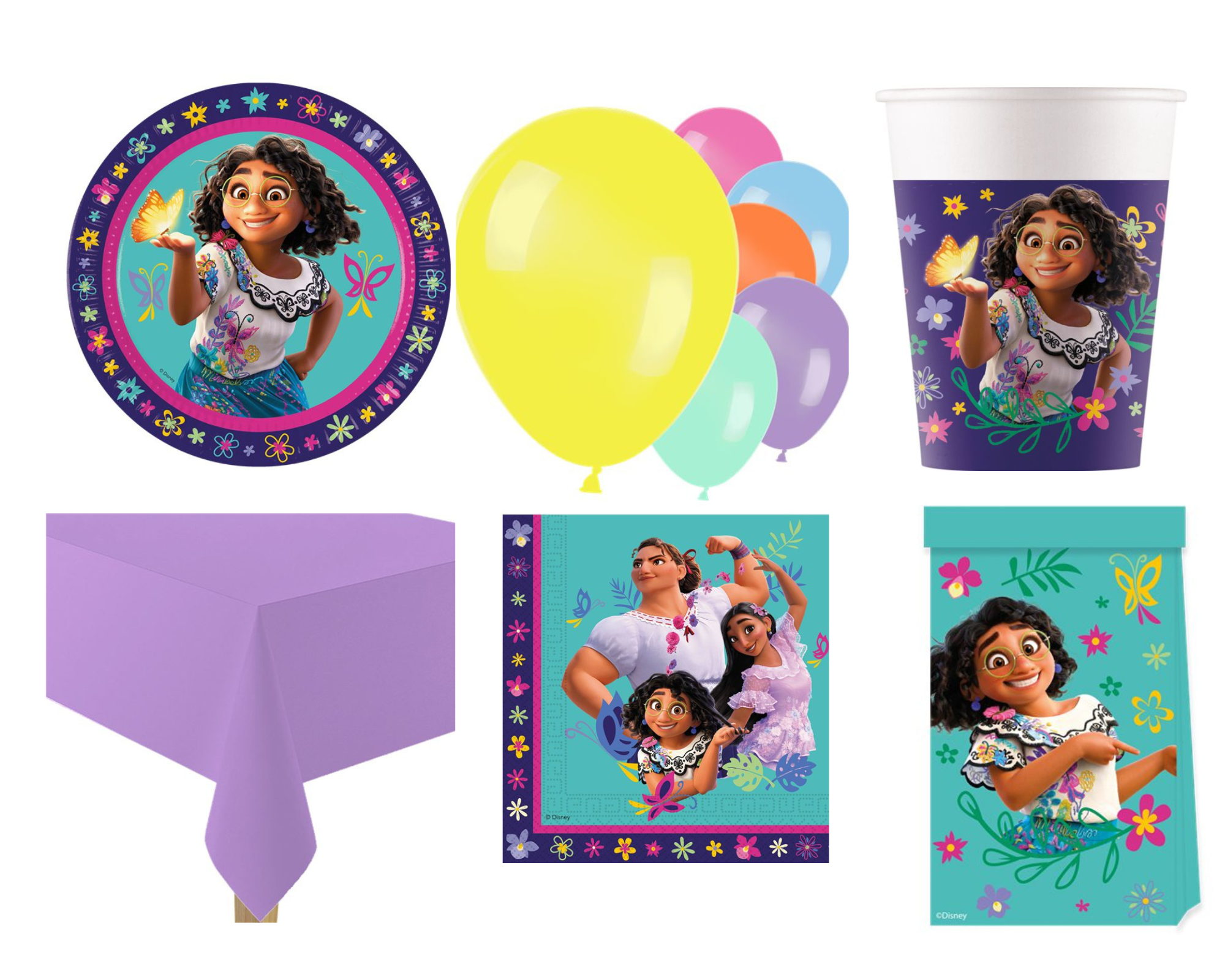 Stef Chef Encanto Party Tableware Pack Deluxe - 8 persons