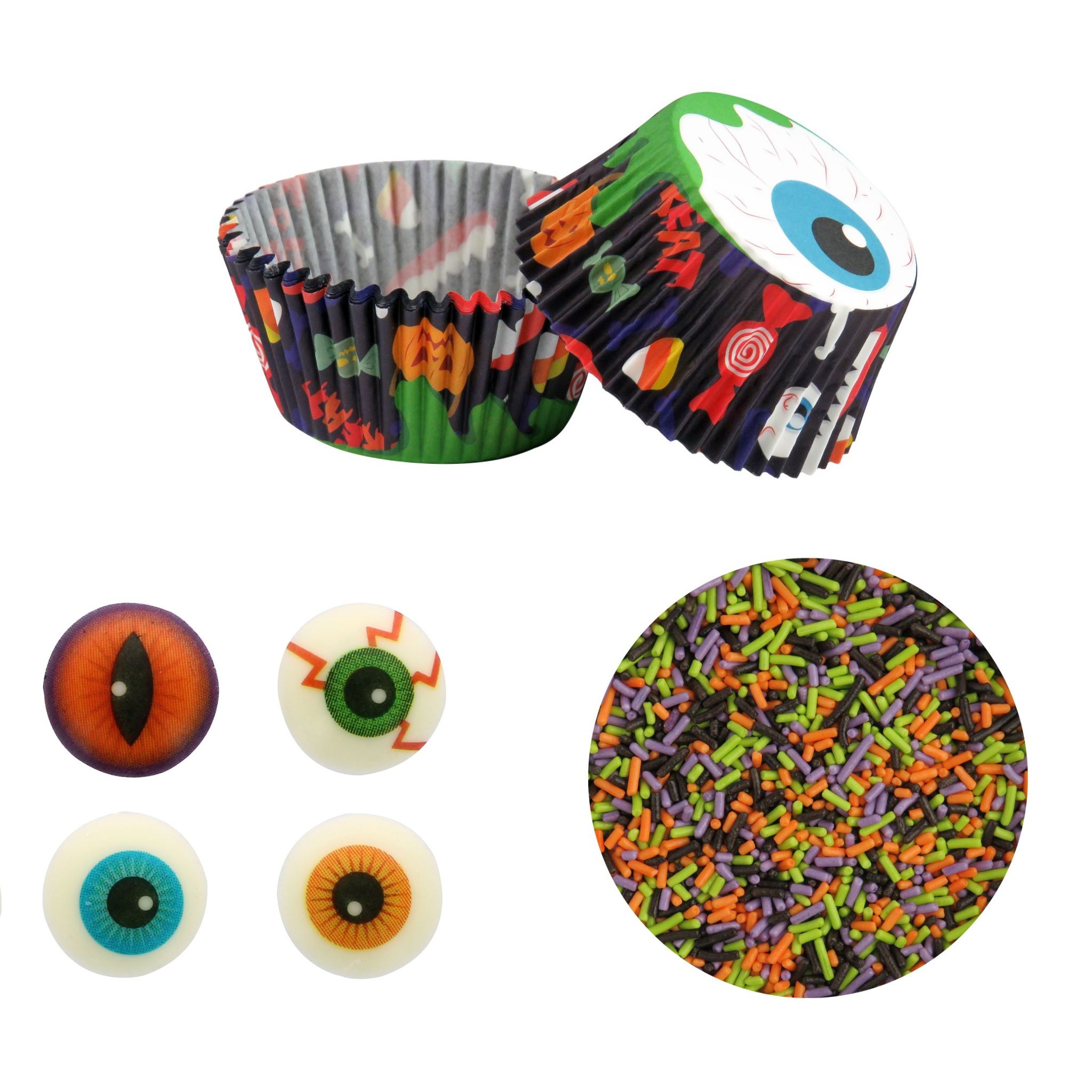 Stef Chef Scary Eyeball Halloween Cupcake Decorating Kit
