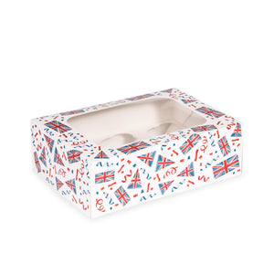 Union Jack Celebration Cupcake Box