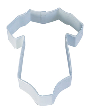 Baby's Onesie Poly-Resin Coated Cookie Cutter White