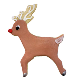 Reindeer Poly-Resin Coated Cookie Cutter Brown