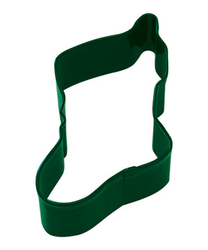 Christmas Stocking Poly-Resin Coated Cookie Cutter Green