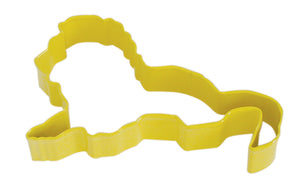Lion Poly-Resin Coated Cookie Cutter Yellow