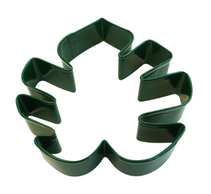 Tropical Leaf Poly-Resin Coated Cookie Cutter Green