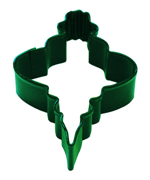 Decorative Bauble Poly-Resin Coated Cookie Cutter Green