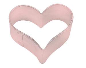 Mini Heart Poly-Resin Coated Cookie Cutter Pink
