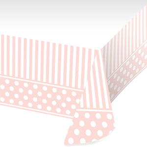 Pink Chic Plastic Tablecover