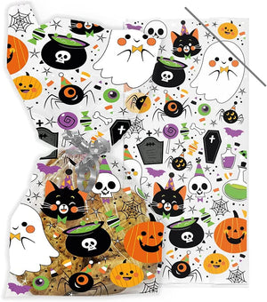 Fun Halloween Icons Cello Treat Bags with Twist Ties 20 pack