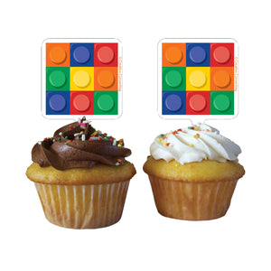 Block Party Cupcake Toppers