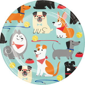 Dog Party Lunch Plates Sturdy Style