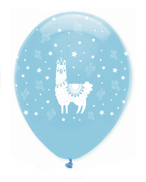 Llama Party Latex Balloons All Round Print