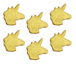 Shimmering Gold Unicorn Sugarcraft Toppers