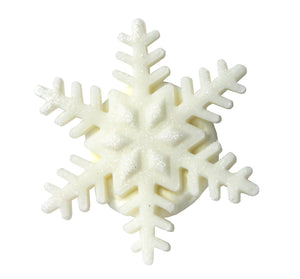 Shimmering Snowflake Toppers - 5 Pack