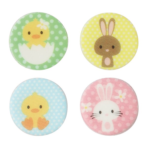 Easter Bunny & Chick Cupcake Toppers - 20 Pack