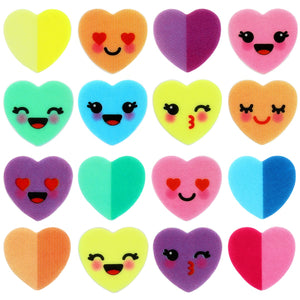 Valentine Heart Sweet Talk Sugar Cake Toppers - 16 Pack