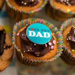 Stef Chef Father's Day Dad Cake Toppers - 24 Pack