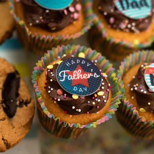 Stef Chef Father's Day Dad Cake Toppers - 24 Pack