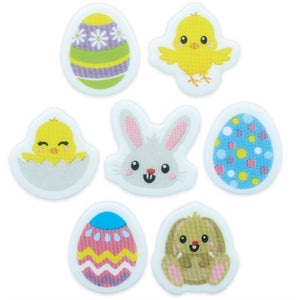 Easter Bunnies, Chicks and Easter Chick Sugar Cake Toppers | 14 Pack