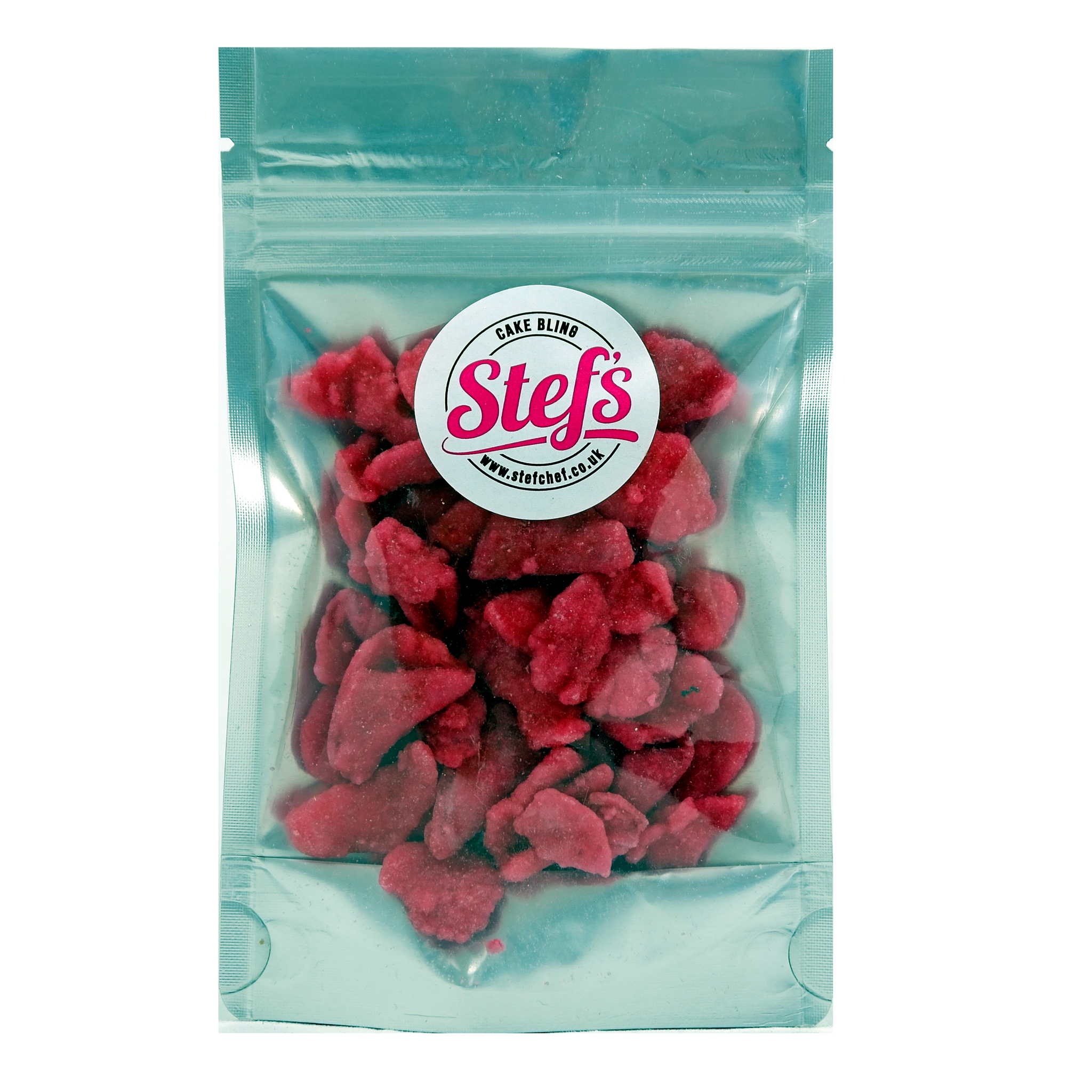 Cake Bling Sugared Red Rose Petals