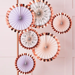 Pastel And Floral Fan Tea Party Decorations