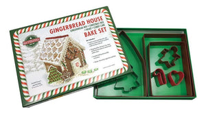 Gingerbread House Cookie Cutter Bake Set Poly-Resin Coated