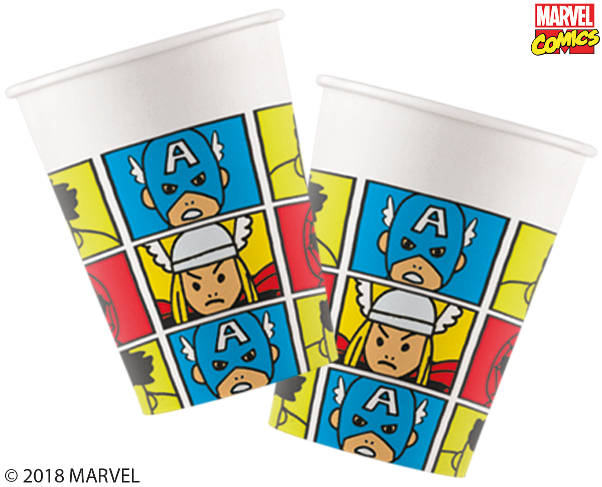 Marvel Pop Comic Party Paper Cups