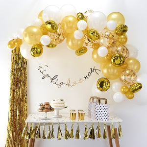 Gold Balloon Arch Kit - Balloon Arches Range by Ginger Ray