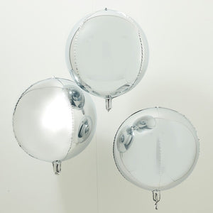Silver Foil Orb Balloons - Balloon Arches Range by Ginger Ray