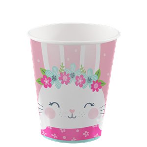 Birthday Bunny Paper Cups  - 8 Pk