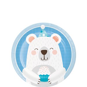 Birthday Bear Lunch Plates  - 8 pack