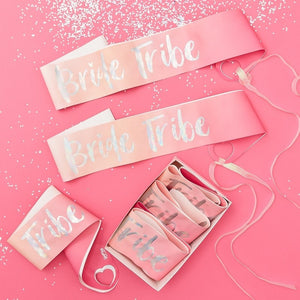 Bride Tribe Hen Party Sashes 6 Pack - Bride Tribe Range by Ginger Ray