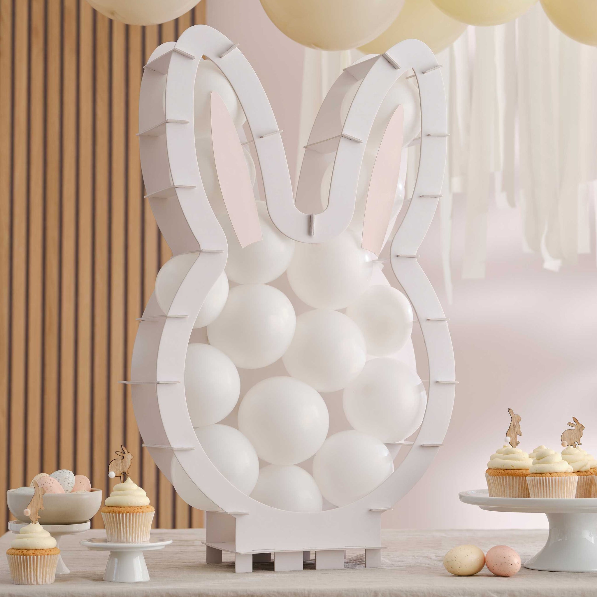 Reaster Rabbit Balloon Stack Bunny Easter Balloon Mosaic Stand Kit - Stef Chef