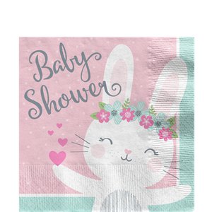 Bunny Baby Shower Napkins  - 16 Pk