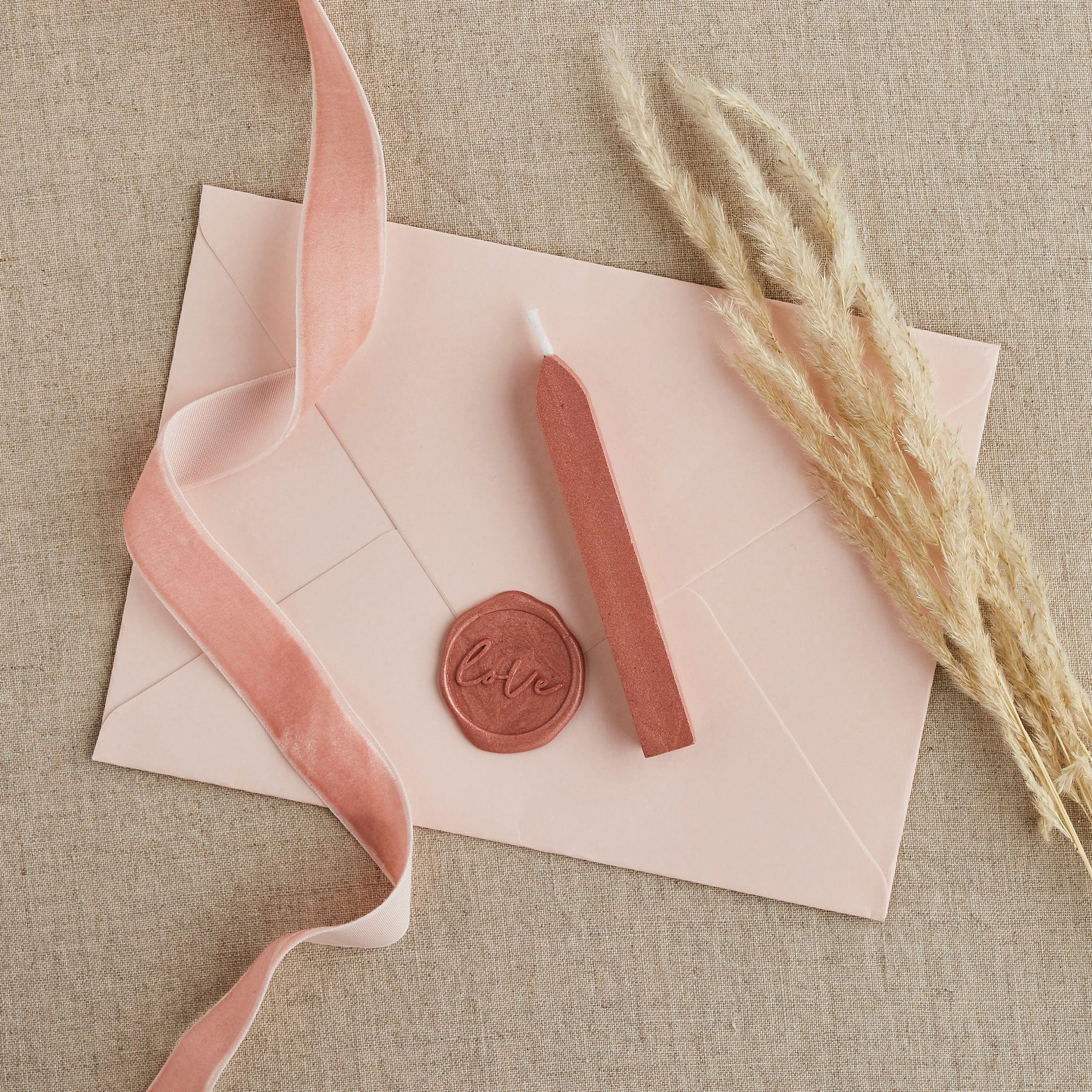 DIY Wedding Rose Gold Seal Wax