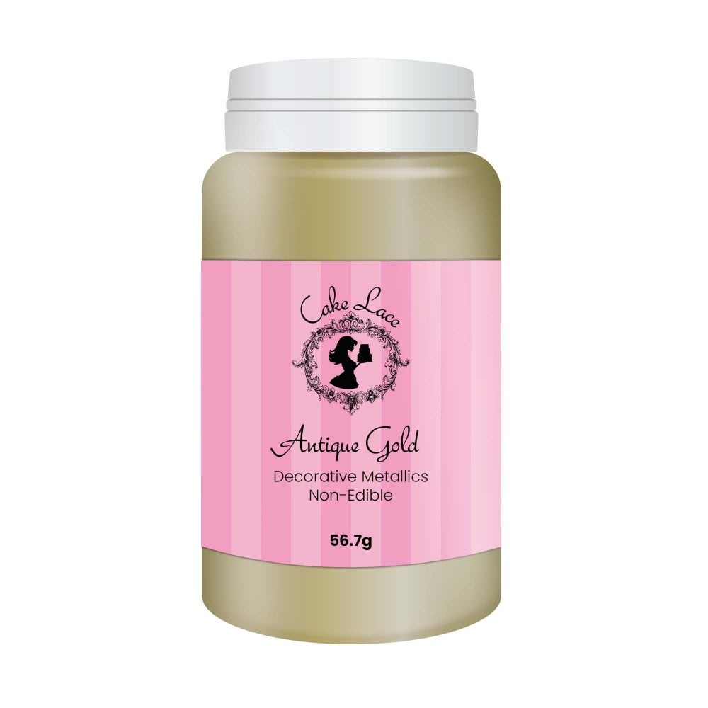 Cake Lace Decorative Metallics Luster Dust, 56.7 Grams Antique Gold